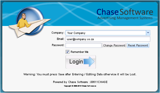 Chase Insight - Login Credentials